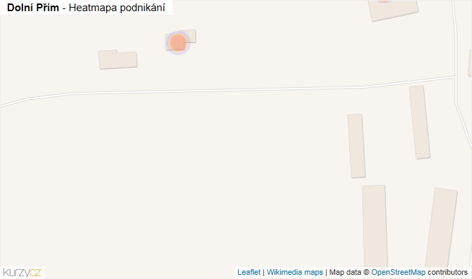Mapa Dolní Přím - Firmy v obci.