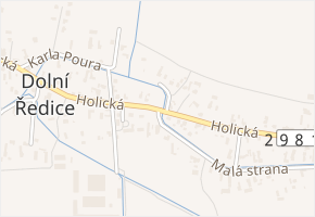 Holická v obci Dolní Ředice - mapa ulice