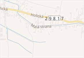 Malá strana v obci Dolní Ředice - mapa ulice