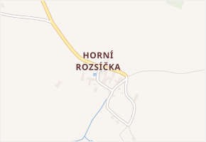 Horní Rozsíčka v obci Dolní Rožínka - mapa části obce