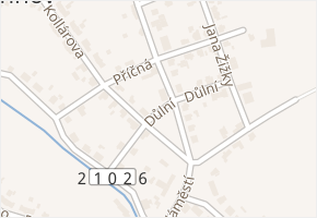 Důlní v obci Dolní Rychnov - mapa ulice
