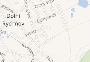 Jana Žižky v obci Dolní Rychnov - mapa ulice