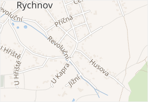 Náměstí v obci Dolní Rychnov - mapa ulice