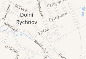 Příčná v obci Dolní Rychnov - mapa ulice