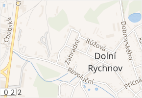 Zahradní v obci Dolní Rychnov - mapa ulice