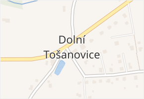 Dolní Tošanovice v obci Dolní Tošanovice - mapa části obce