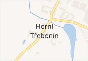 Horní Třebonín v obci Dolní Třebonín - mapa části obce