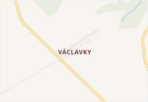 Václavky v obci Dolní Újezd - mapa části obce