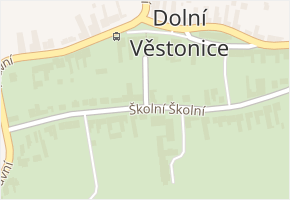 Dolní Věstonice v obci Dolní Věstonice - mapa části obce
