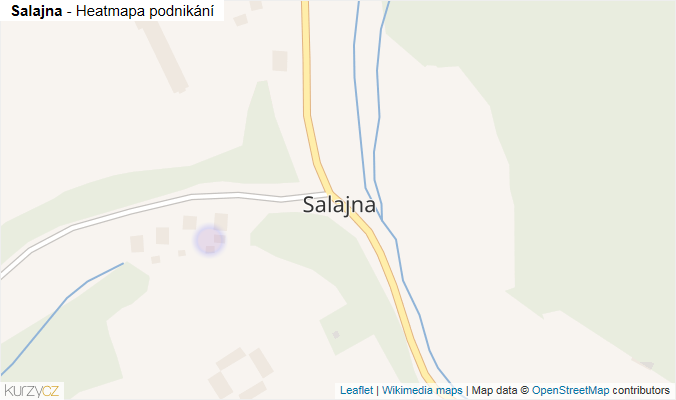 Mapa Salajna - Firmy v části obce.