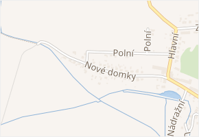 Nové domky v obci Dolní Životice - mapa ulice