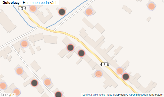 Mapa Doloplazy - Firmy v obci.
