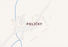 Poličky v obci Doloplazy - mapa části obce
