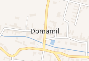 Domamil v obci Domamil - mapa části obce