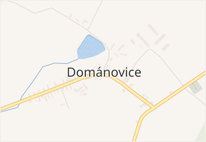 Dománovice v obci Dománovice - mapa části obce