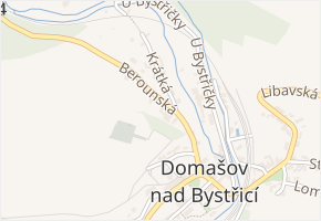 Berounská v obci Domašov nad Bystřicí - mapa ulice