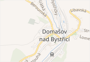 Na vyhlídce v obci Domašov nad Bystřicí - mapa ulice