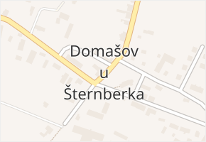 Domašov u Šternberka v obci Domašov u Šternberka - mapa části obce