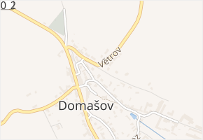 Za Humny v obci Domašov - mapa ulice