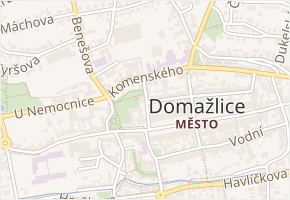 Boženy Němcové v obci Domažlice - mapa ulice