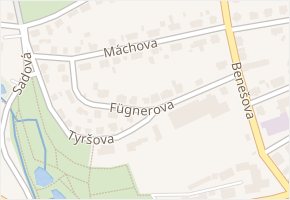 Fügnerova v obci Domažlice - mapa ulice