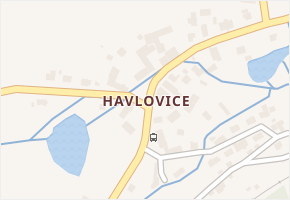 Havlovice v obci Domažlice - mapa části obce
