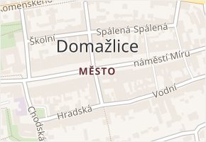 náměstí Míru v obci Domažlice - mapa ulice
