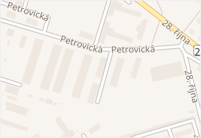 Petrovická v obci Domažlice - mapa ulice