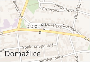 Poděbradova v obci Domažlice - mapa ulice
