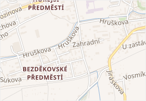 Škroupova v obci Domažlice - mapa ulice