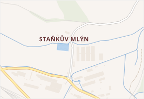 Staňkův mlýn v obci Domažlice - mapa ulice