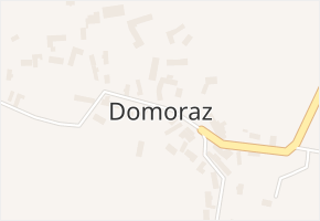 Domoraz v obci Domoraz - mapa části obce