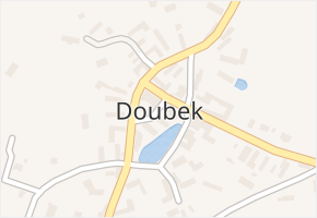 Doubek v obci Doubek - mapa části obce