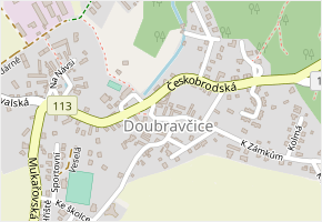 Českobrodská v obci Doubravčice - mapa ulice