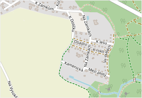 K Dolíčku v obci Doubravčice - mapa ulice