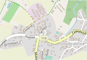 Na Návsi v obci Doubravčice - mapa ulice