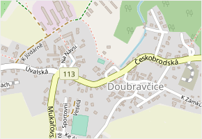 Obecní v obci Doubravčice - mapa ulice