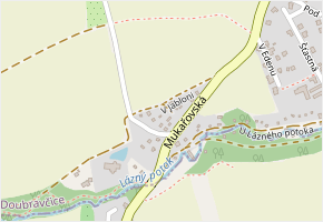 V Jabloni v obci Doubravčice - mapa ulice