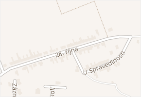 28. října v obci Doubravice nad Svitavou - mapa ulice