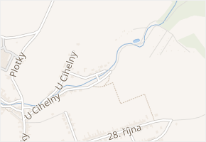 U Cihelny v obci Doubravice nad Svitavou - mapa ulice