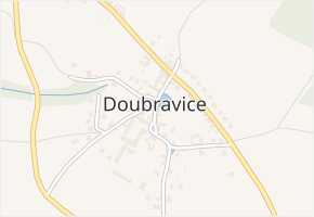 Doubravice v obci Doubravice - mapa části obce