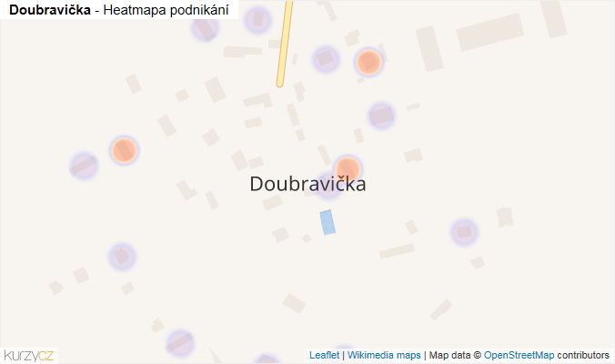 Mapa Doubravička - Firmy v části obce.