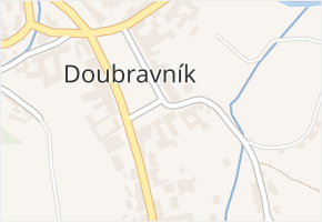 Doubravník v obci Doubravník - mapa části obce