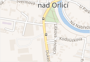 Dukelská v obci Doudleby nad Orlicí - mapa ulice