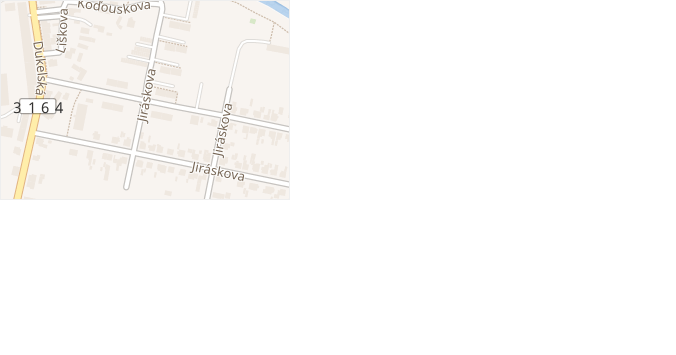 Jiráskova v obci Doudleby nad Orlicí - mapa ulice