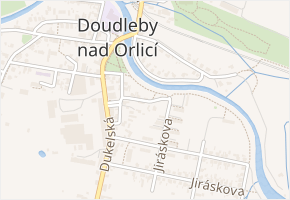 Koďouskova v obci Doudleby nad Orlicí - mapa ulice