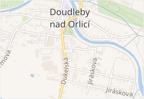 Liškova v obci Doudleby nad Orlicí - mapa ulice