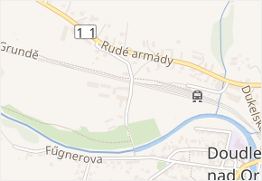 Na Bělisku v obci Doudleby nad Orlicí - mapa ulice