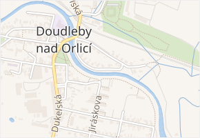 Na Nábřeží v obci Doudleby nad Orlicí - mapa ulice