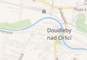 Školní v obci Doudleby nad Orlicí - mapa ulice